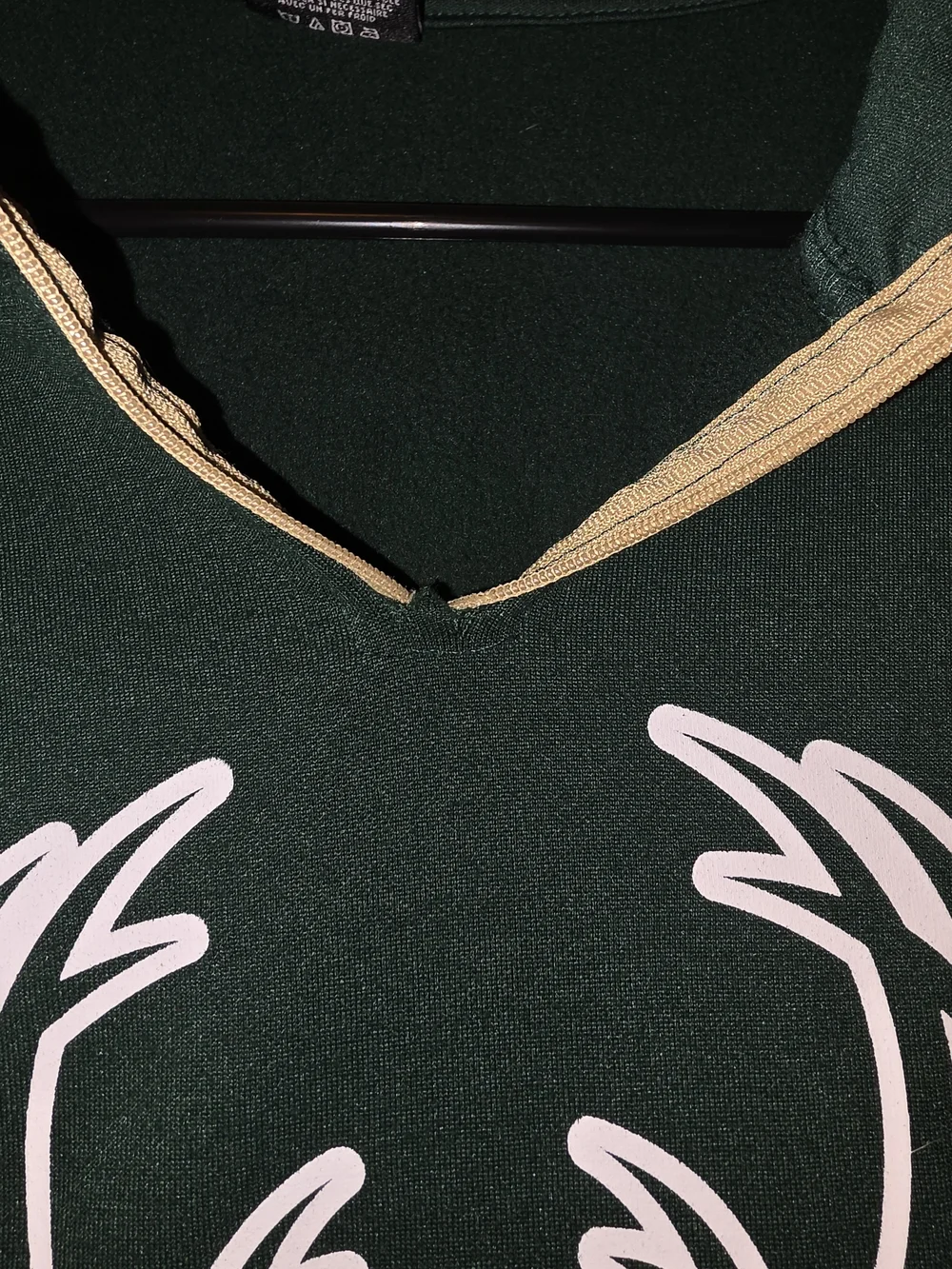 NBA Milwaukee Buck's Men's Dark Green Sweatshirt with White Deer Logo